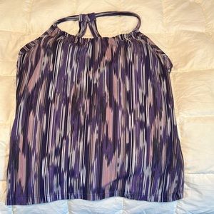 Prana stretch top with built in padded bra